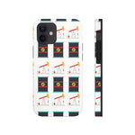 Pumpjack and Oil Barrel Tough Phone Case (White)