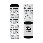 Frac it Pumpjack Oilfield Socks (White)