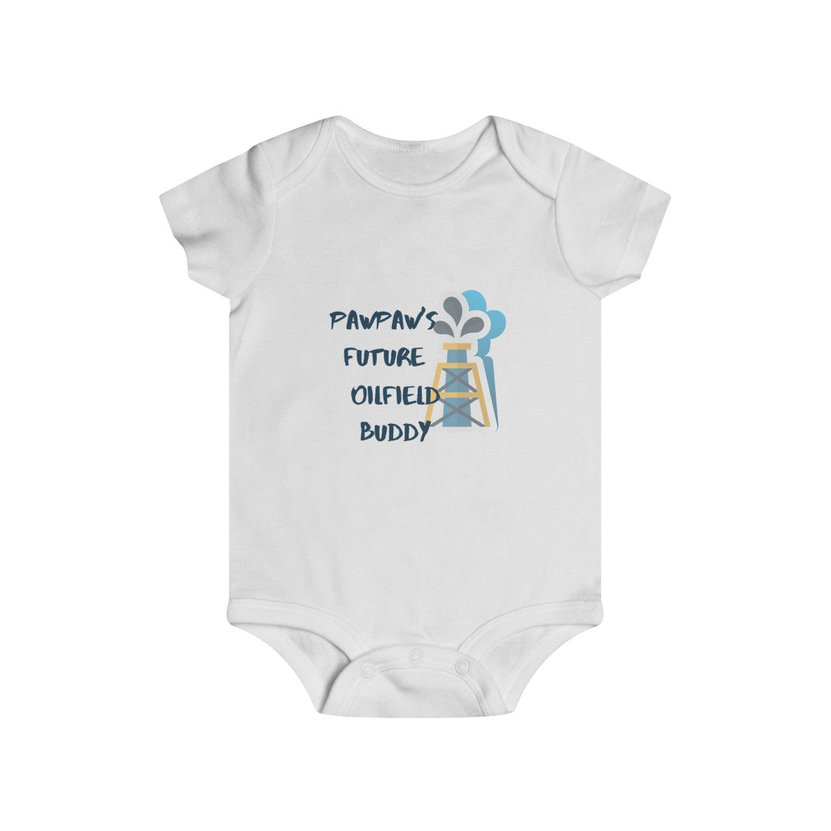 PawPaw's Future Oilfield Buddy Infant Rip Snap Tee