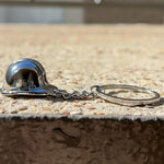 Hard Hat Keychain Silver