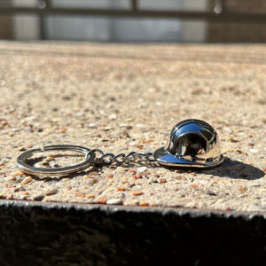 Hard Hat Keychain Silver