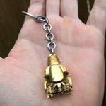 Oilfield Stainless Steel and Bronze Tricone Drill Bit Keychains