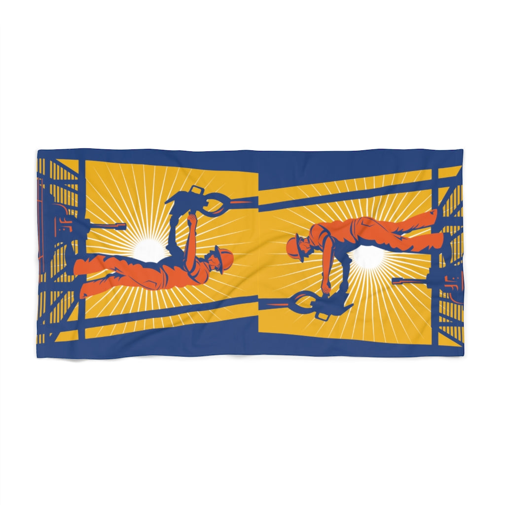 Roughneck (Rig Floor) Beach Towel