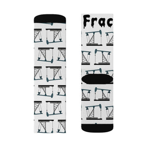 Frac Yeah! Oilfield Socks (White)