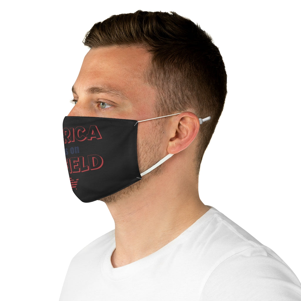 America Runs on Oilfield Fabric Face Mask