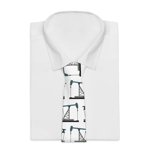 Pumpjack Necktie (White)