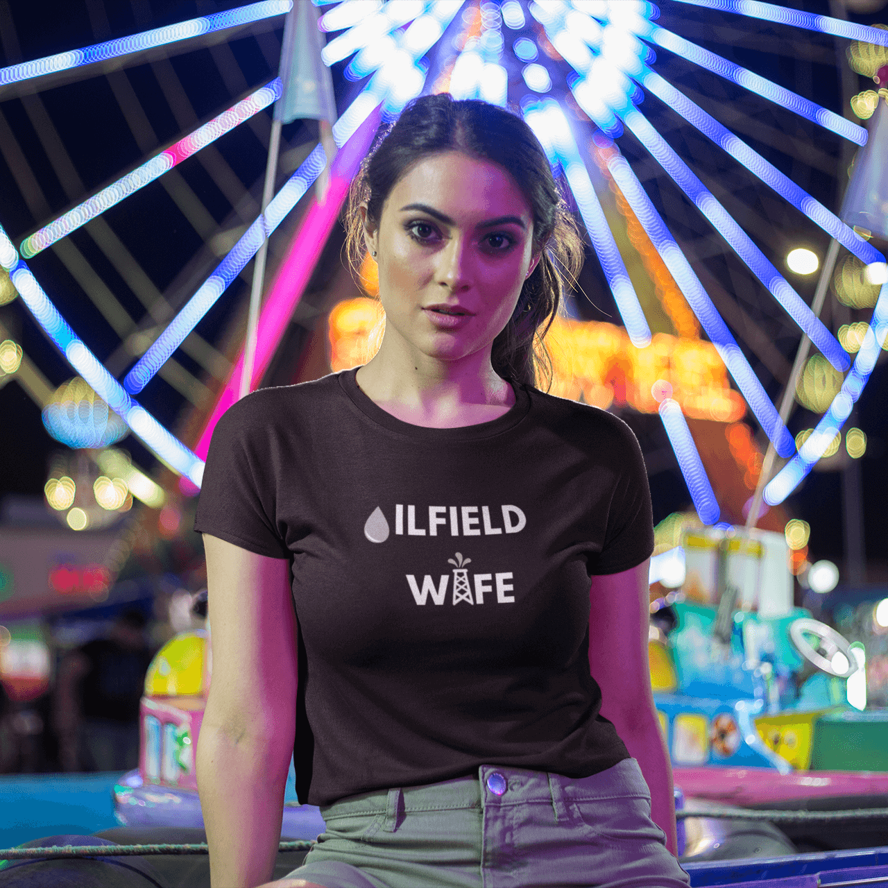 Oilfield Wife Tee (Dark Colors)