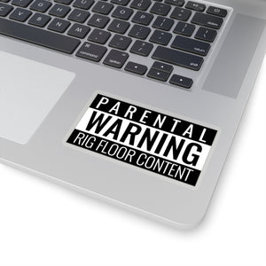 Parental Warning Rig Floor Content Sticker