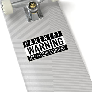 Parental Warning Rig Floor Content Sticker