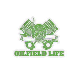 Oilfield Life Skull Sticker