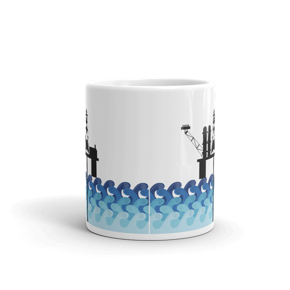 Offshore Oil Rig Platform Mug