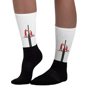 Fun Oilfield Roughneck Unisex Socks - Oil Rig Shop Oilfield Socks #1 oilfield gift shop, oilfield socks, oilfield shirts, oilfield keychains, oilfield wife shirts, oilfield hats, roughneck gifts, driller shirts, oilfield gear, oilfield shirts for girlfriend