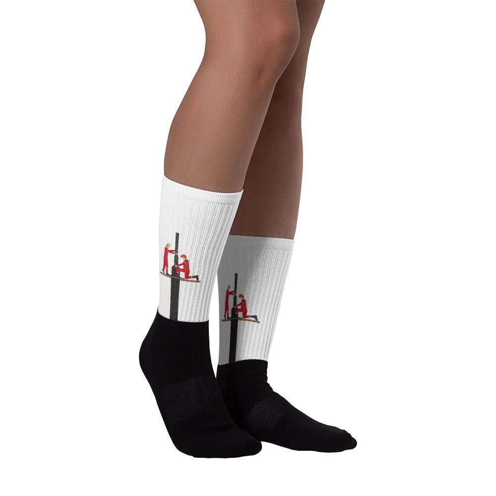 Fun Oilfield Roughneck Unisex Socks - Oil Rig Shop Oilfield Socks #1 oilfield gift shop, oilfield socks, oilfield shirts, oilfield keychains, oilfield wife shirts, oilfield hats, roughneck gifts, driller shirts, oilfield gear, oilfield shirts for girlfriend