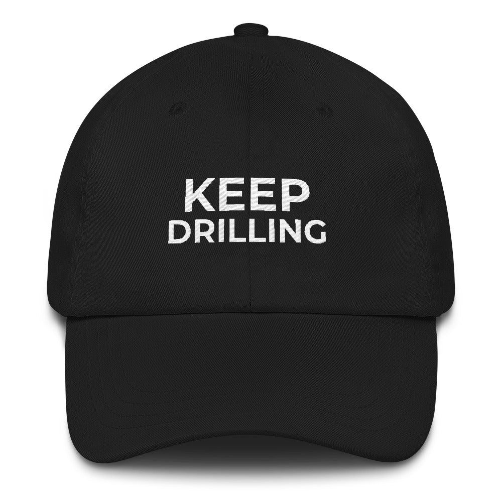 Keep Drilling Oilfield Hat - Oil Rig Shop - Oilfield Hats #1 oilfield gift shop dedicated to all oil and gas workers! KEEP DRILLING! t-shirts, keychains, stickers, drill rig, oilfield gift shop, best oilfield gift shop