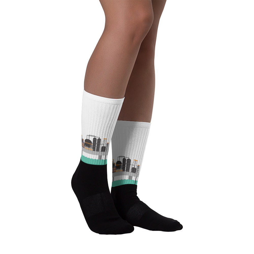 Fun Oil Rig Platform Unisex Socks