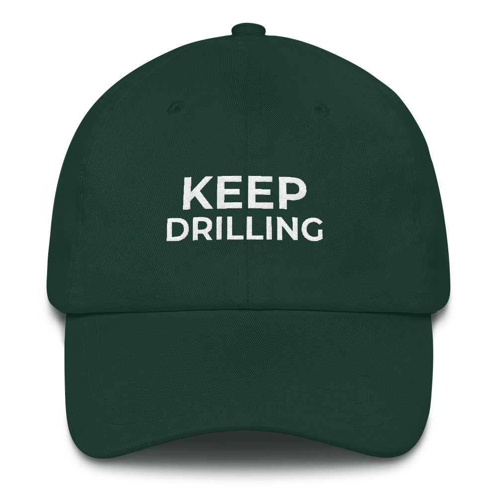 Keep Drilling Oilfield Hat - Oil Rig Shop - Oilfield Hats #1 oilfield gift shop dedicated to all oil and gas workers! KEEP DRILLING! t-shirts, keychains, stickers, drill rig, oilfield gift shop, best oilfield gift shop