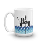 Offshore Oil Rig Platform Mug