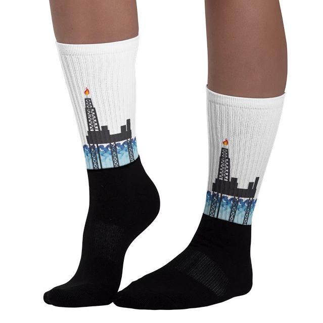 Fun Jackup Rig Platform Unisex Socks