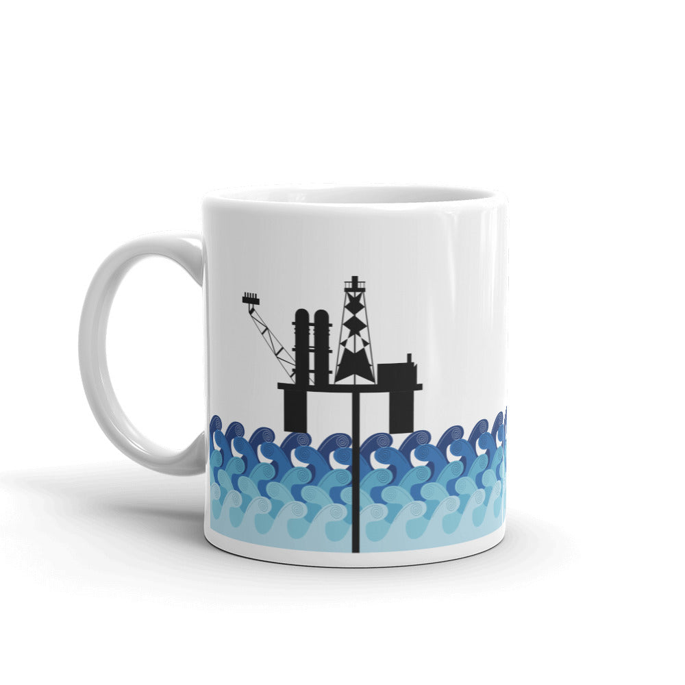 Offshore Oil Rig Platform Mug