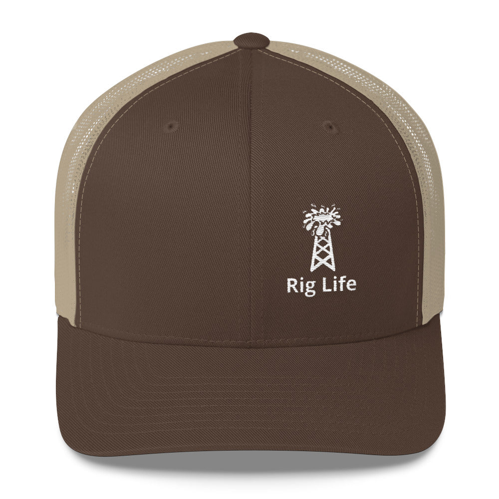 Rig Life Trucker Hat - Oil Rig Shop - The best oilfield hats