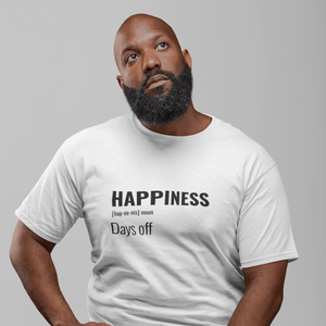 Happiness Short-Sleeve Tee (White or Gold)